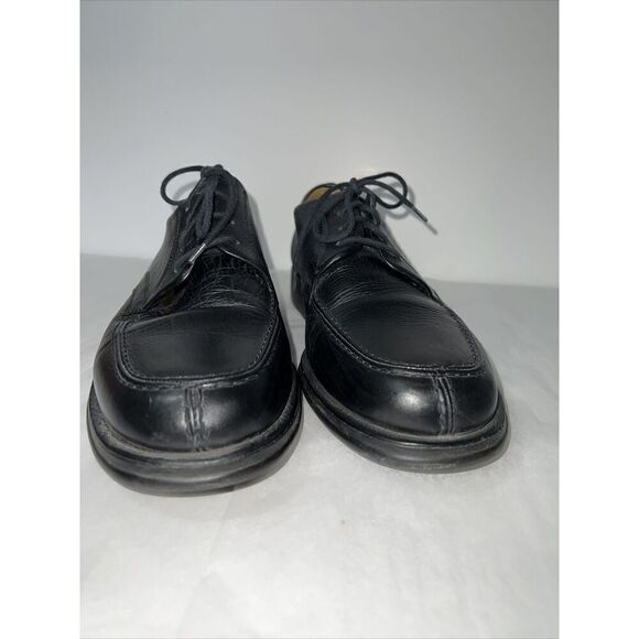 Sandro Moscoloni Shoes Mens 10EEE Vineyard Black Leather Old Money Classic core - Picture 6 of 7